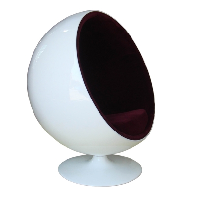 White-red armchair